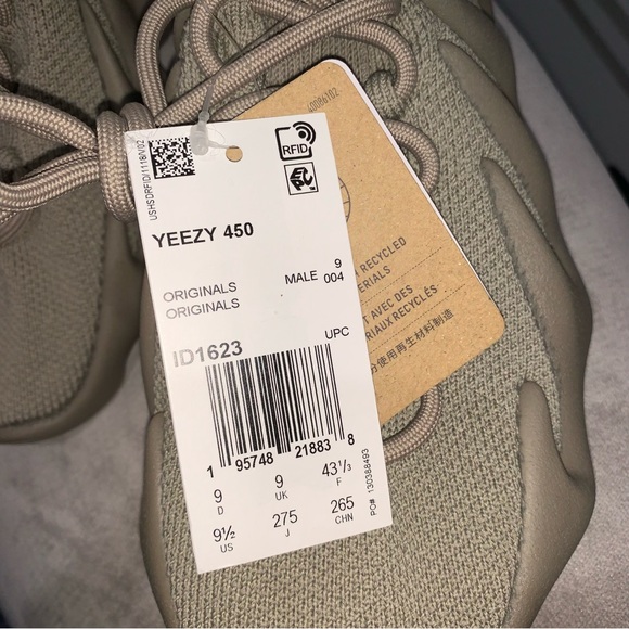 Yeezy 450 stone Flax size 9.5 M - Picture 8 of 15